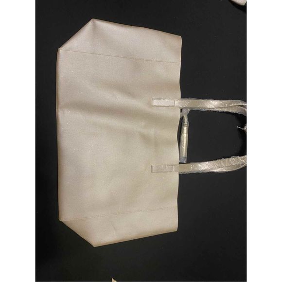 NWT Michael Kors White Sparkly Tote - Picture 4 of 10